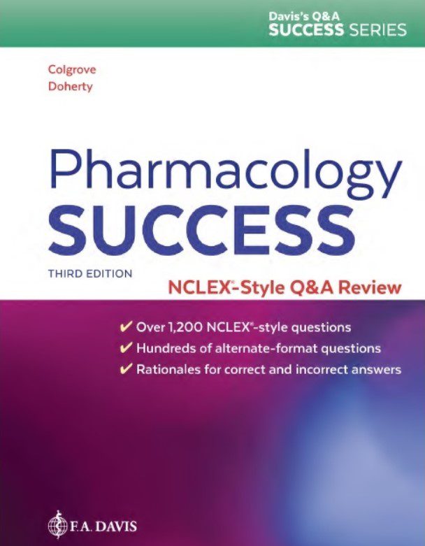 Download Pharmacology Success NCLEX-Style Q&A Review 3rd Edition PDF Free