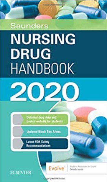 Saunders Nursing Drug Handbook 2020 PDF Free Download