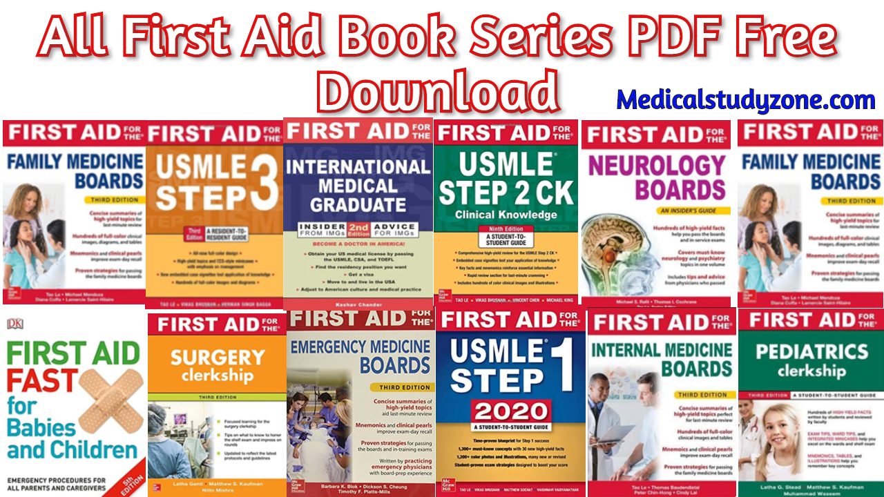 All First Aid Book Series PDF 2020 Free Download - Medical Study Zone