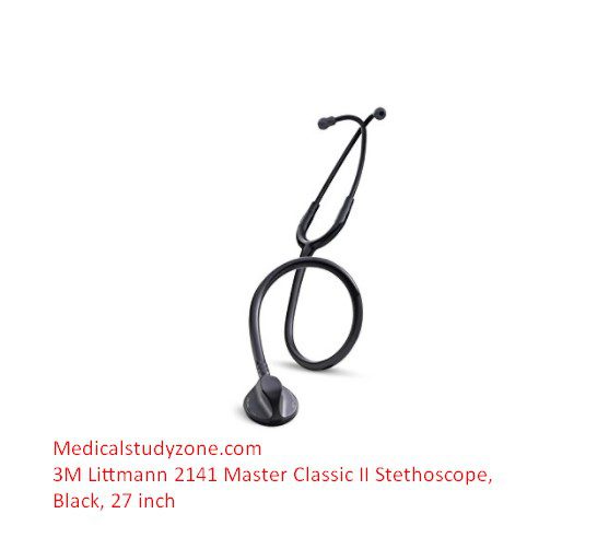 3M Littmann 2141 Master Classic II Stethoscope, Black, 27 inch
