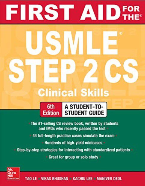 First Aid for the USMLE Step 2 CS 6th Edition 2020 PDF Free Download