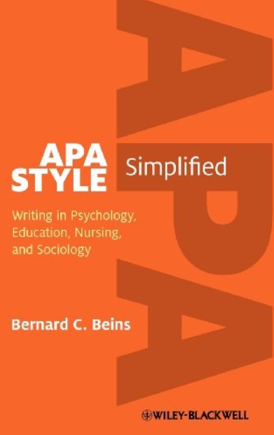 APA Style Simplified: Writing in Psychology, Education, Nursing, and Sociology PDF Free Download