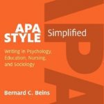 APA Style Simplified: Writing in Psychology, Education, Nursing, and Sociology PDF Free Download