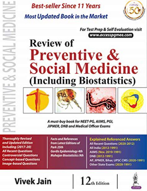 Vivek Jain Review of Preventive & Social Medicine 12th Edition PDF Free Download
