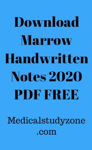 Download Marrow Handwritten Notes 2023 PDF FREE