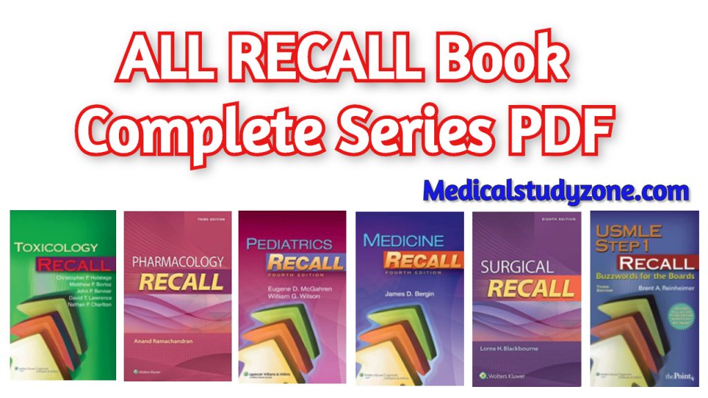 ALL RECALL Book Complete Series PDF 2023 Free Download Medical Study Zone