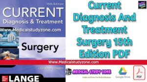 Current Diagnosis And Treatment Surgery 15th Edition PDF Free Download
