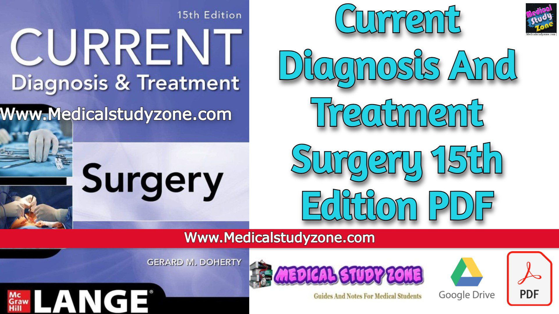 Current Diagnosis And Treatment Surgery 15th Edition PDF Free Download