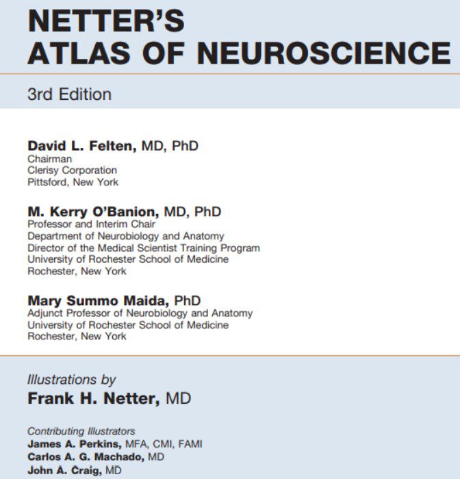 Netter’s Atlas of Neuroscience 3rd Edition PDF Free Download