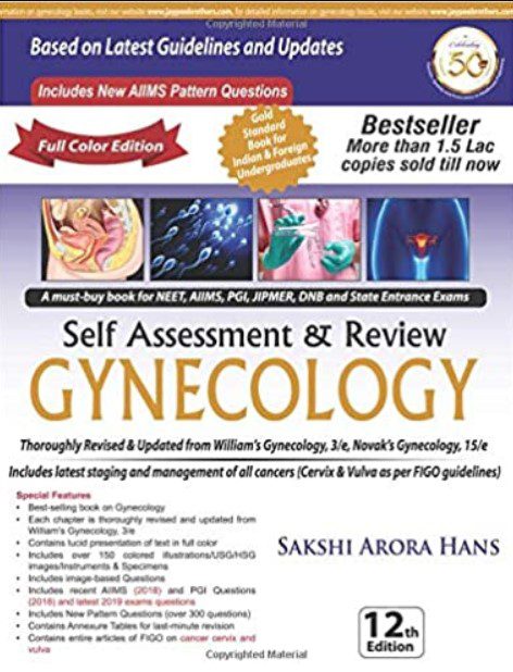 Self Assessment and Review of Gynecology 12th Edition PDF Free Download