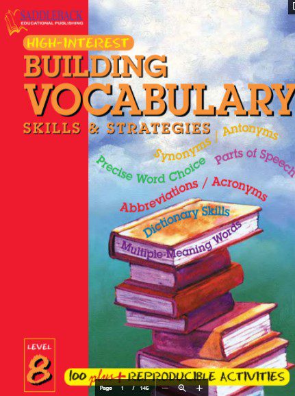 Building Vocabulary Skills and Strategies Level 8 PDF Free Download