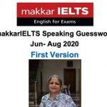 Makkar IELTS Speaking Guesswork Jun-Aug 2020 PDF Free Download
