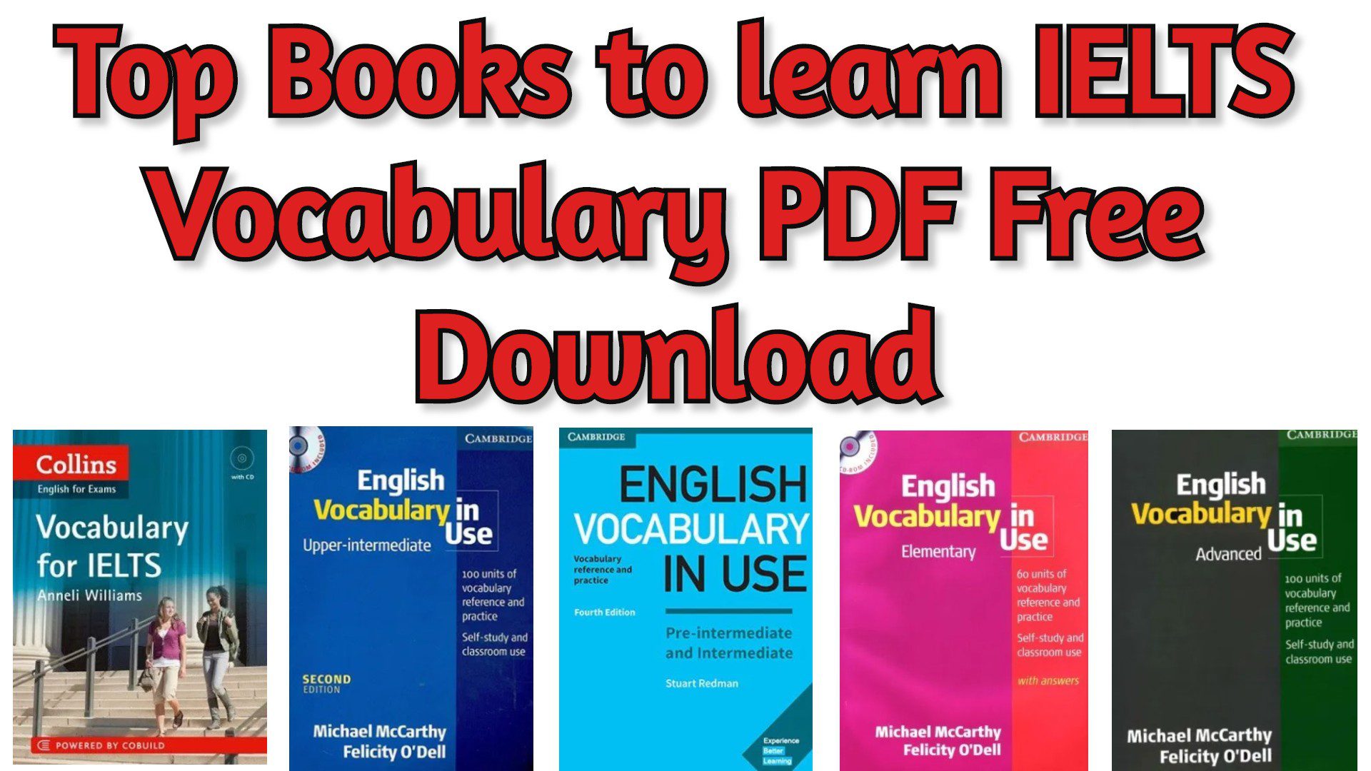 Top Books to learn IELTS Vocabulary 2021 PDF Free Download