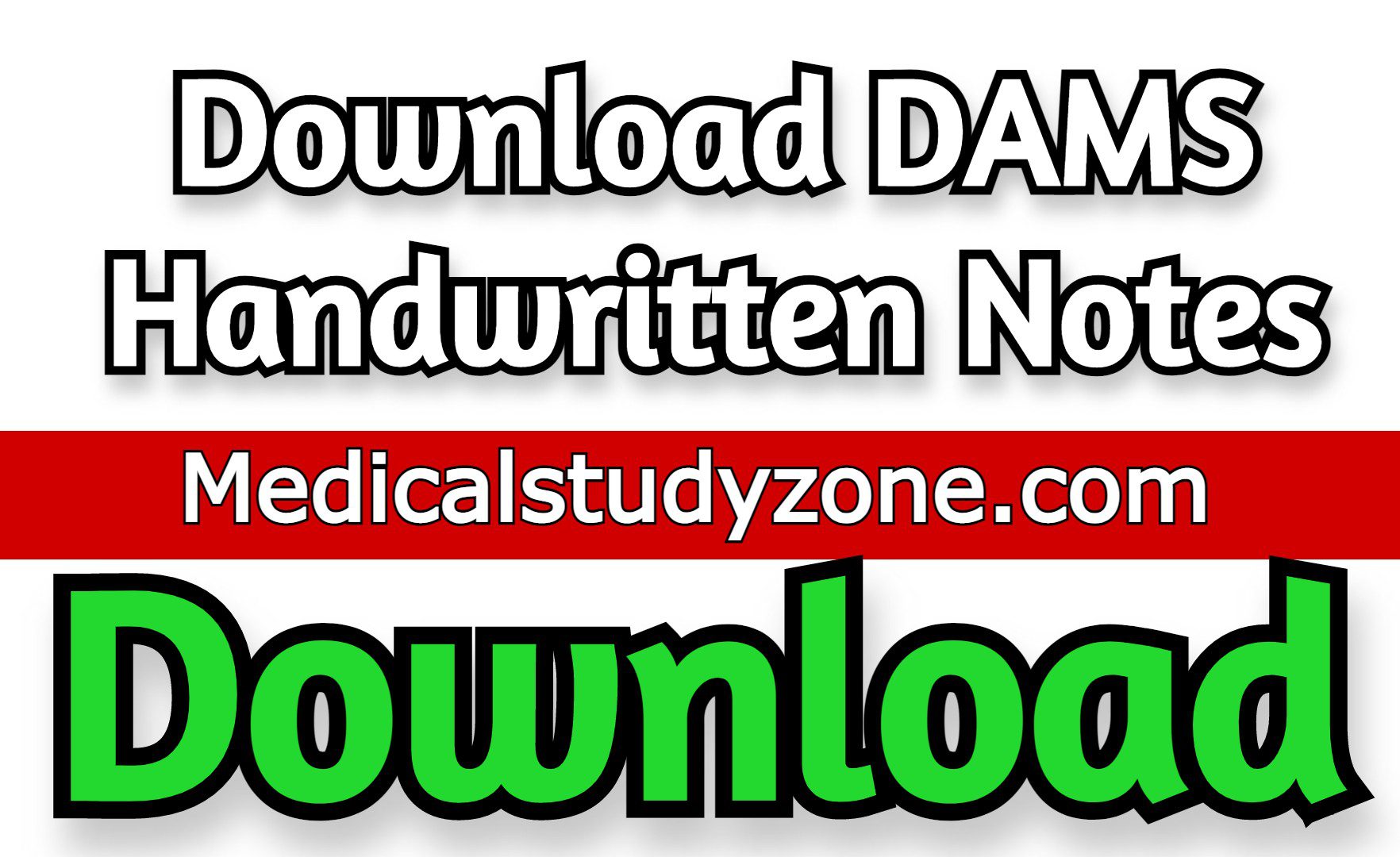 Download DAMS Handwritten Notes 2022 PDF FREE
