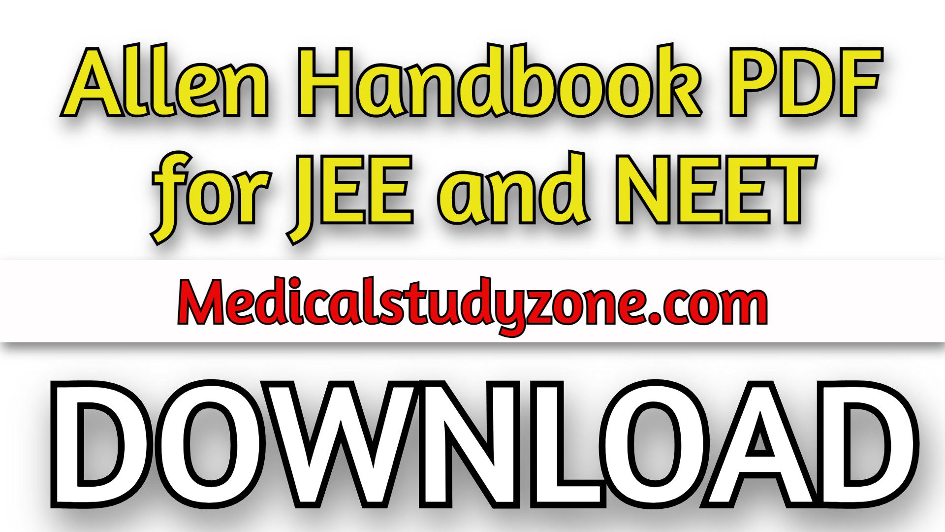 Allen Handbooks PDF 2022 [Complete Series] for JEE and NEET Free Download