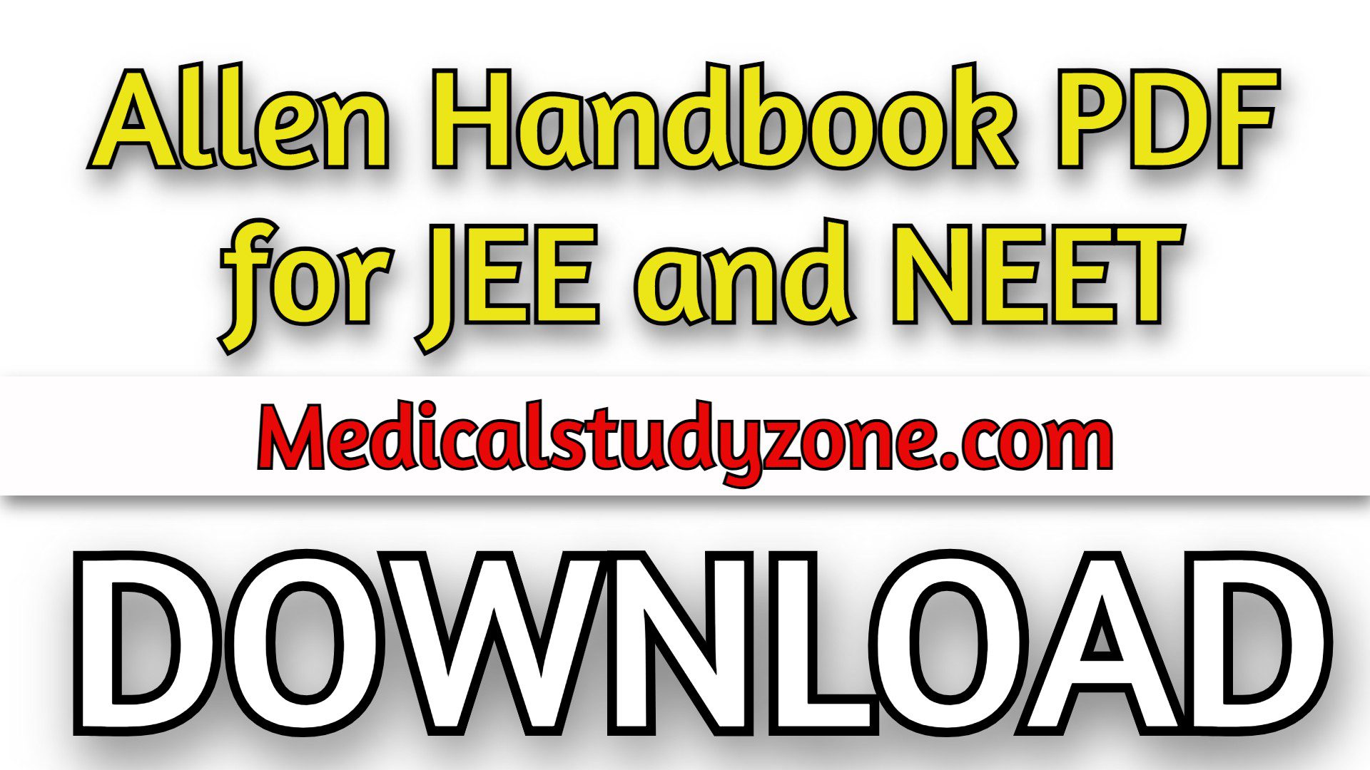 Allen Handbooks PDF 2023 [Complete Series] for JEE and NEET Free Download