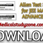 Allen Test Series for JEE MAIN & ADVANCE PDF Free Download