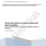 Clinical Quiz Series For Medical Students And Board Candidates 2021 PDF Free Download