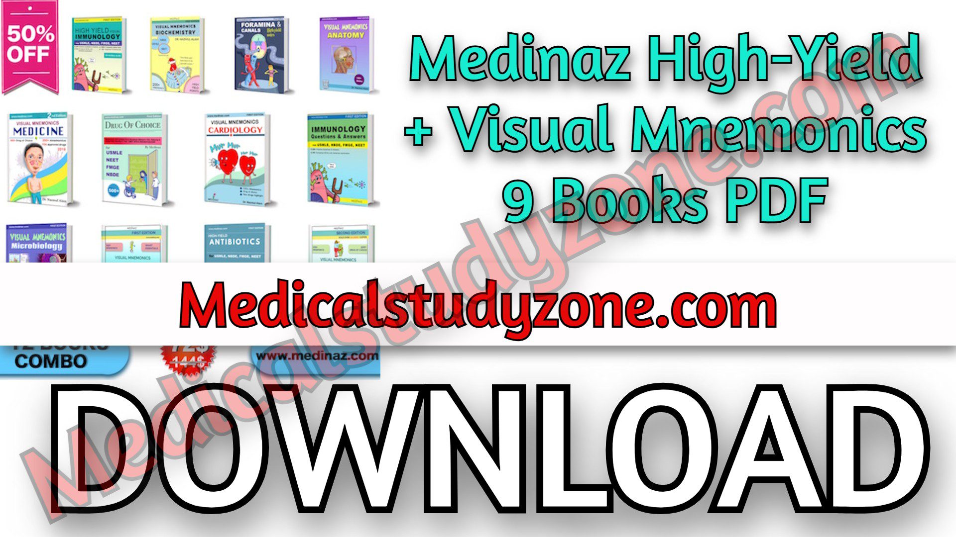 Download Medinaz 2022 High-Yield + Visual Mnemonics 12 Books PDF Free