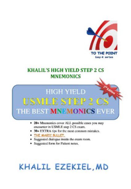 Khalil's High Yield USMLE Step 2 CS Mnemonics 2nd Edition PDF Free Download
