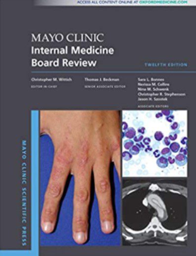Mayo Clinic Internal Medicine Board Review 12th Edition PDF Free Download
