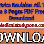 Obstetrics Revision All Topics in 9 Pages PDF Free Download