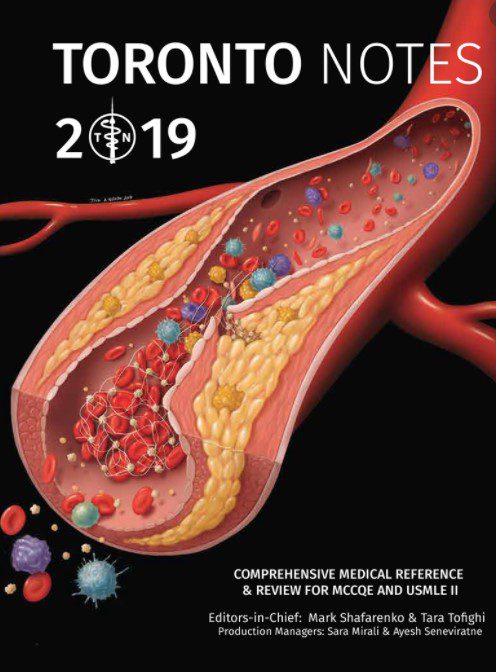Toronto Notes for Medical Students 35th Edition 2019 PDF Free Download