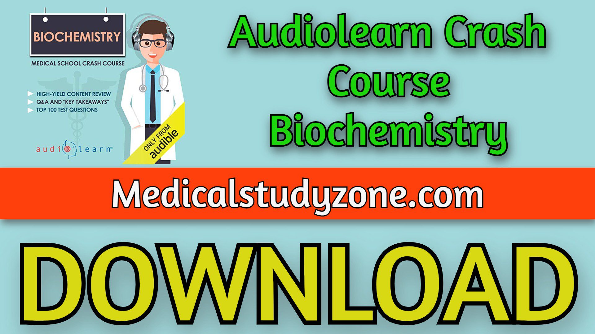 Audiolearn Crash Course Biochemistry 2023 Free Download