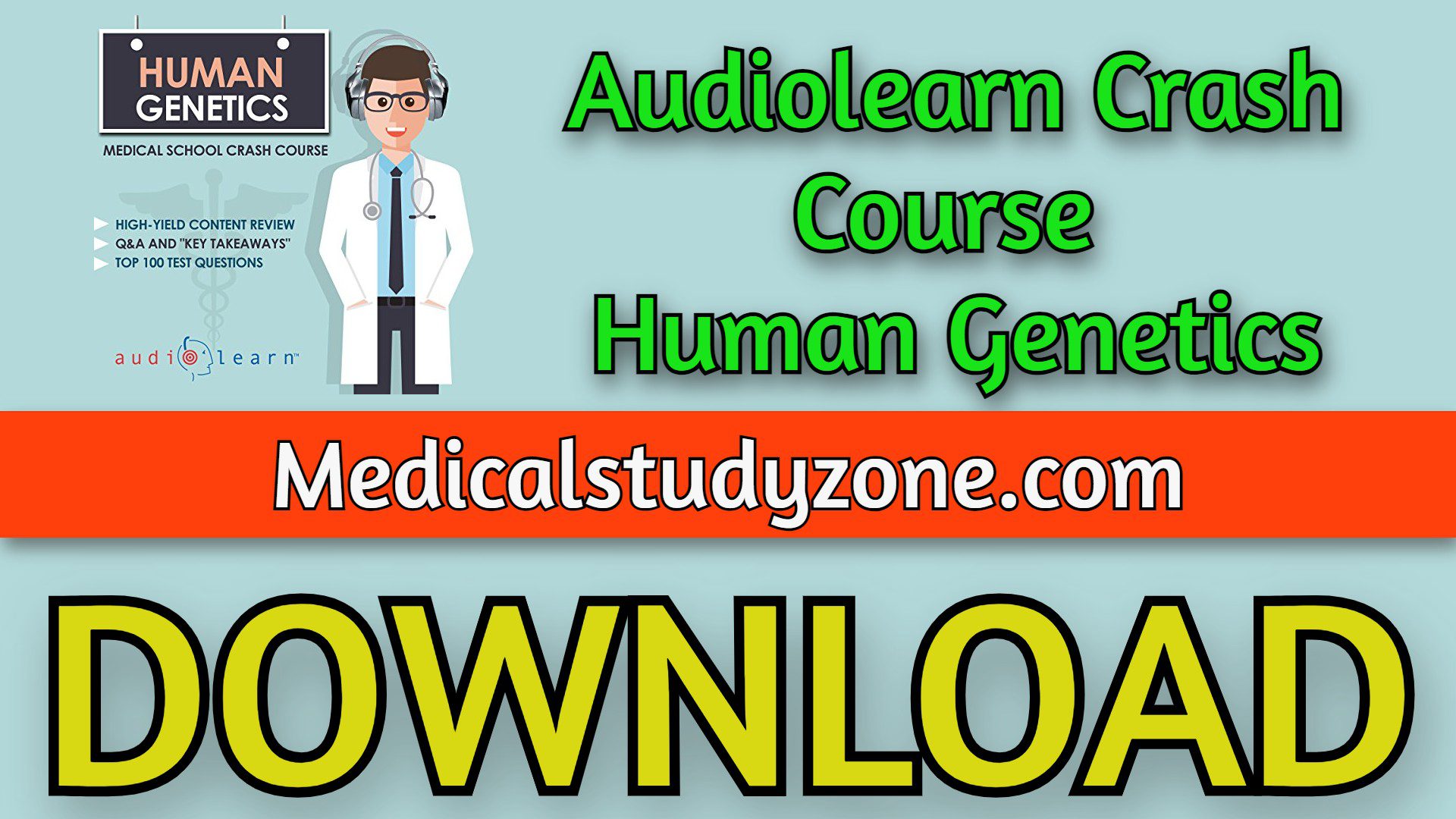 Audiolearn Crash Course Human Genetics 2021 Free Download