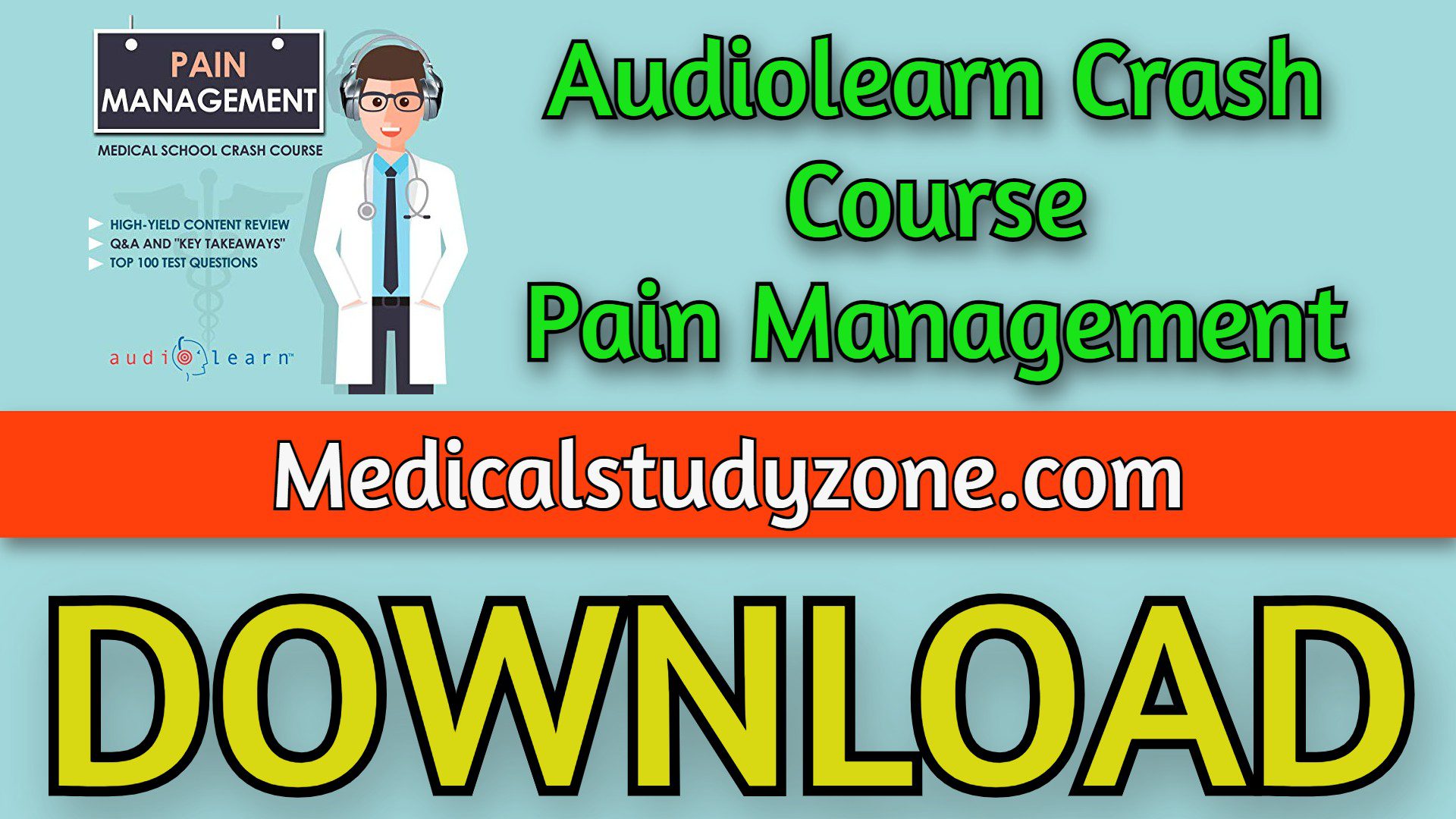 Audiolearn Crash Course Pain Management 2023 Free Download