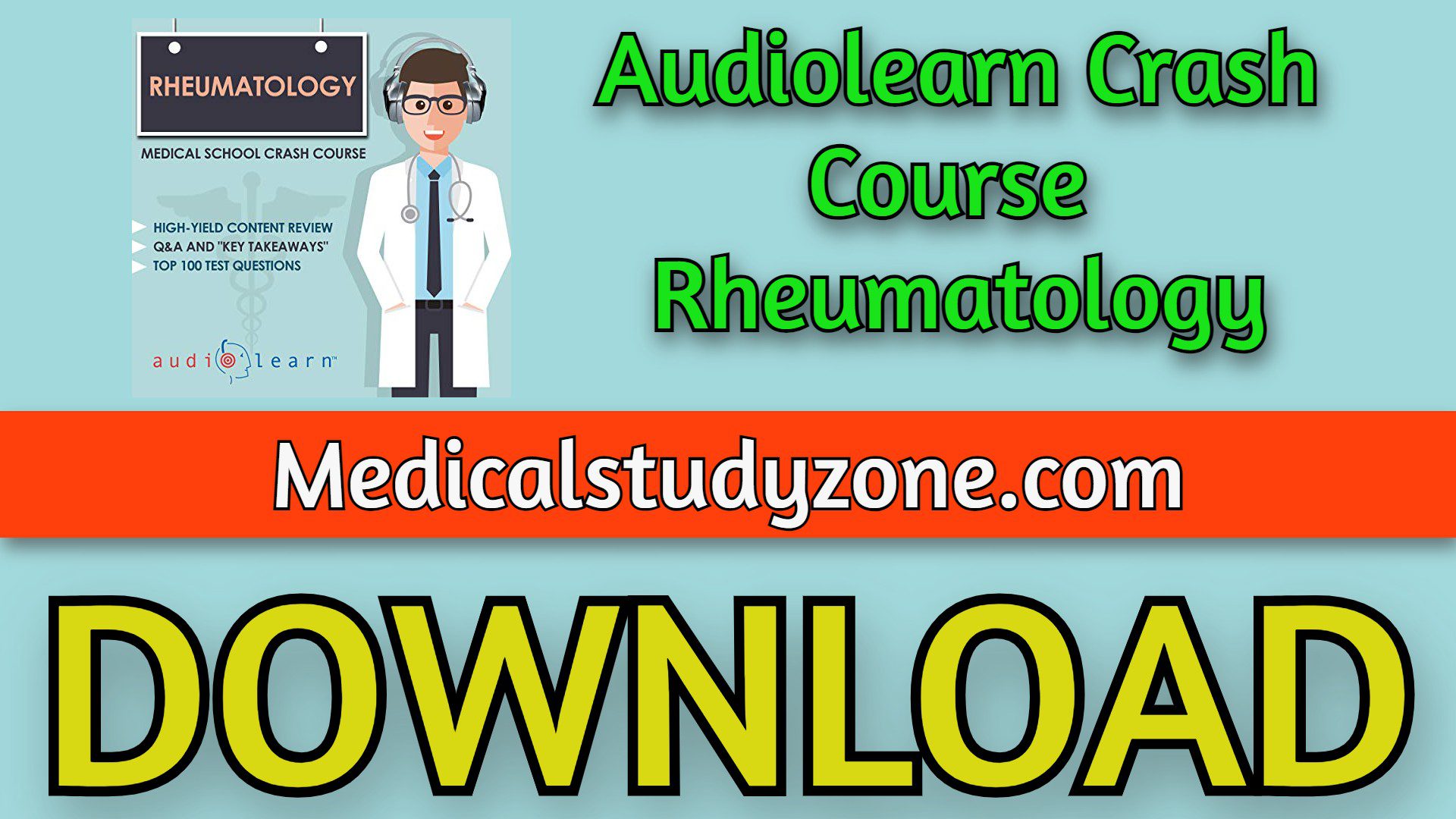 Audiolearn Crash Course Rheumatology 2023 Free Download