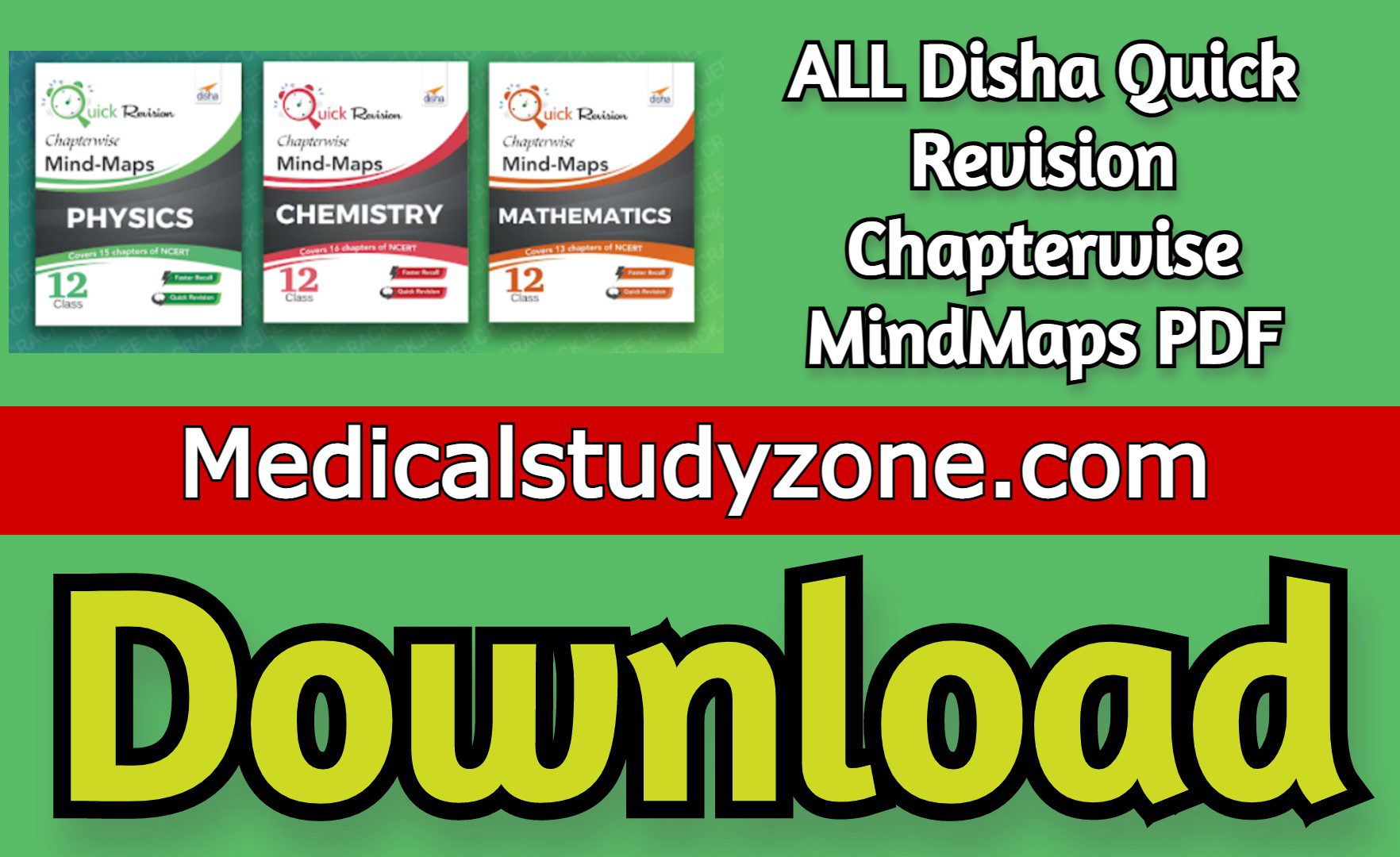 Download ALL Disha Quick Revision Chapterwise MindMaps PDF Free