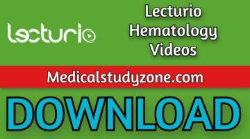 Lecturio Hematology Videos 2021 Free Download
