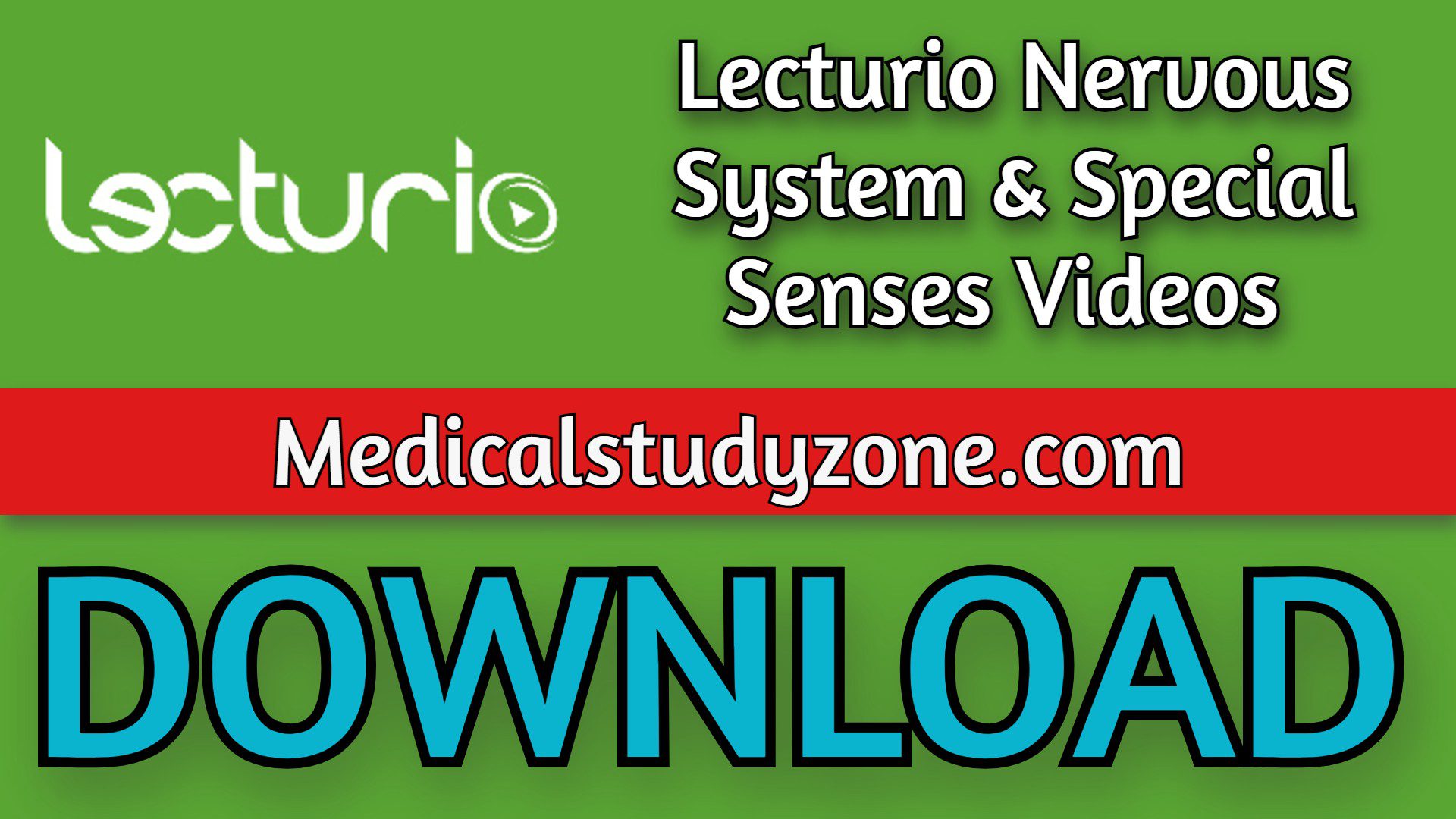 Lecturio Nervous System & Special Senses Videos 2022 Free Download
