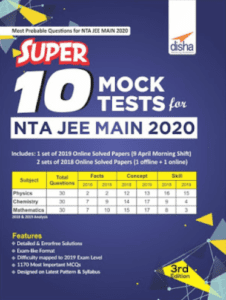 Disha NTA JEE Main Super 10 Mock Tests Latest Edition 2020 PDF Free ...