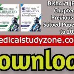 Download Disha 71 JEE Main Chapterwise Previous Years Solved Papers | 2002 to 2020 PDF Free