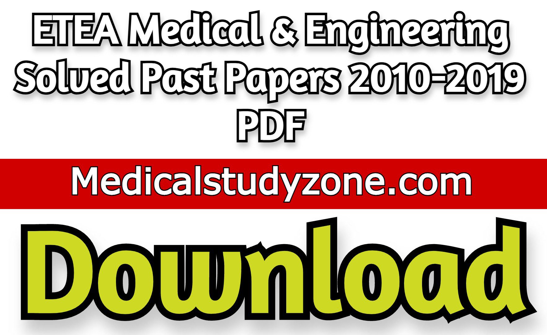 ETEA Medical & Engineering Solved Past Papers 2010-2019 PDF Free Download
