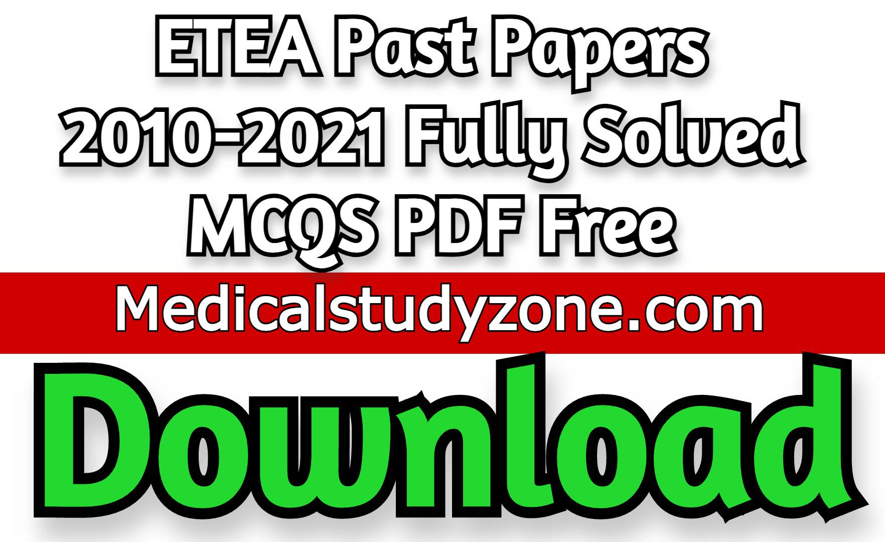 ETEA Past Papers 2010-2021 Fully Solved MCQS PDF Free Download