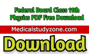 Federal Board Class 11th Physics PDF Free Download