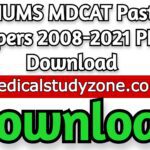 NUMS MDCAT Past Papers 2008-2021 PDF Download