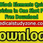 P Block Elements Quick Revision in One Shot PDF Free Download
