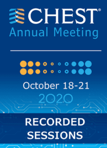 CHEST Annual Meeting 2020 Recorded Sessions Videos Free Download