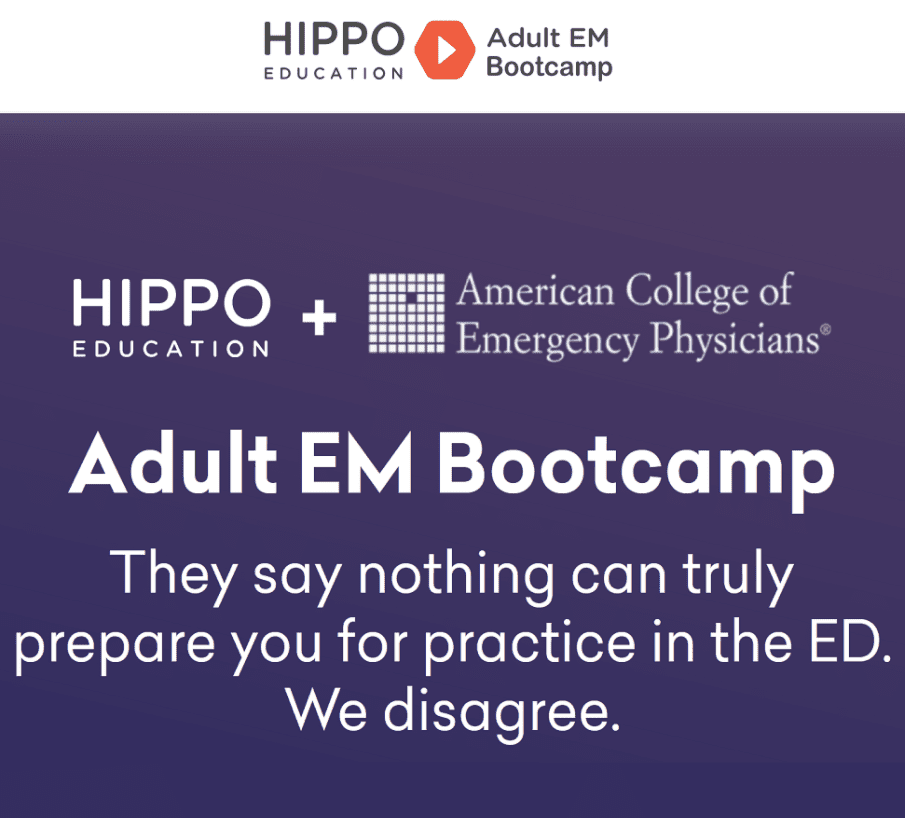 Download Hippo : Adult EM Bootcamp & The Practice of Emergency Medicine 2020 Videos Free