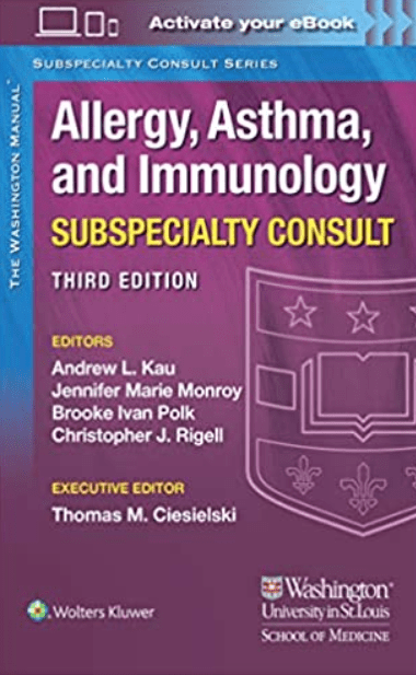 Download The Washington Manual Allergy, Asthma, and Immunology Subspecialty Consult 3rd Edition PDF Free