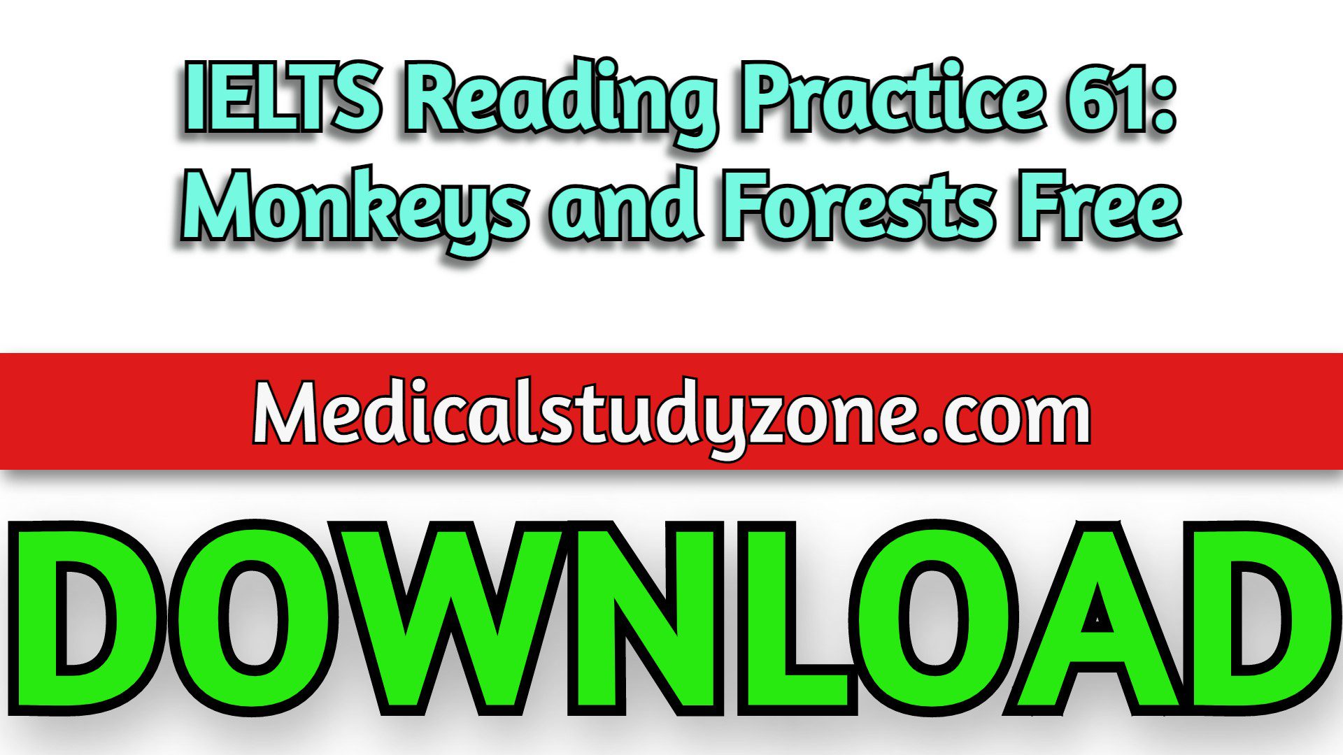 IELTS Reading Practice 61: Monkeys and Forests Free