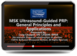Gulfcoast: MSK Ultrasound Guided PRP: General Principles and Applications Videos Free Download