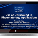 Gulfcoast: Use of Ultrasound in Rheumatology Applications Videos and PDF Free Download