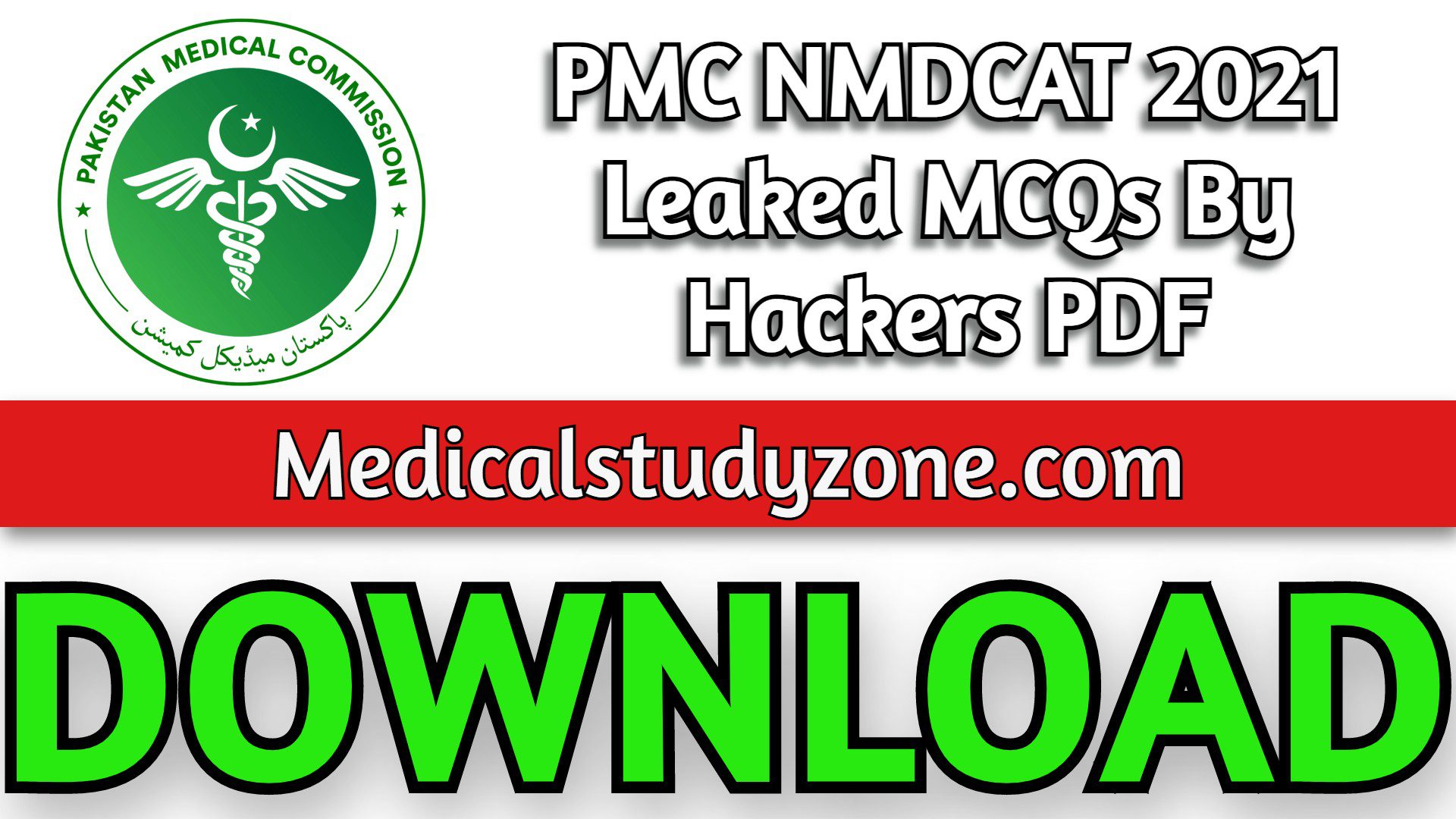 PMC NMDCAT 2021 Leaked MCQs By Hackers PDF Free Download