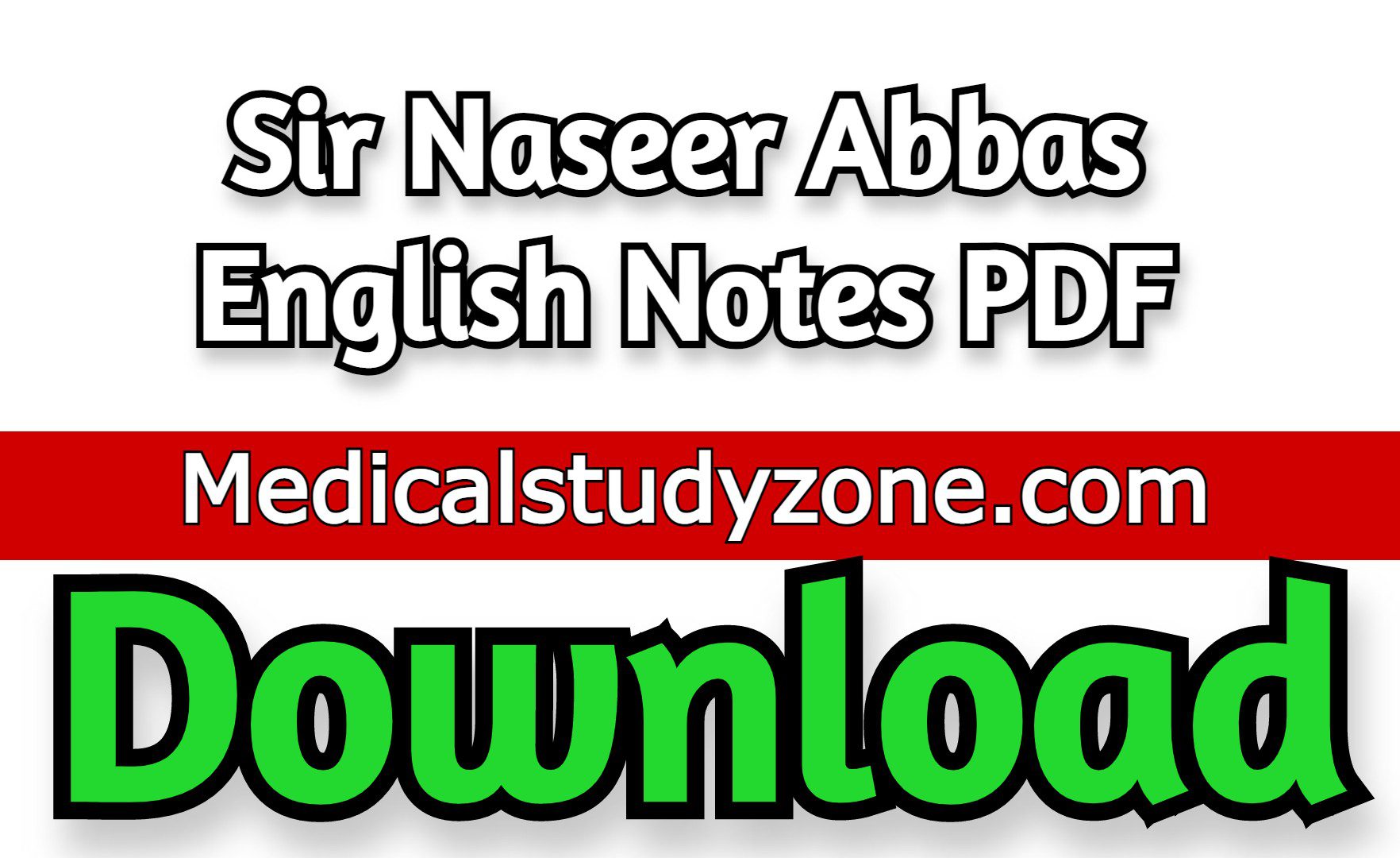 Sir Naseer Abbas English Notes 2023 PDF Free Download
