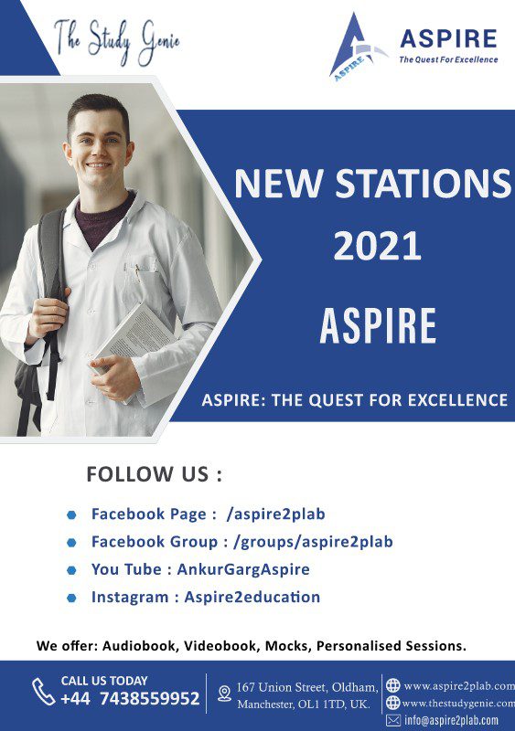 ASPIRE New Stations 2021 For PLAB 2 PDF Free Download